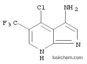 Molecular Structure of 1196507-63-7 (1H-Pyrrolo[2,3-b]pyridin-3-amine, 4-chloro-5-(trifluoromethyl)-)